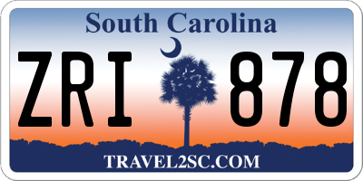 SC license plate ZRI878