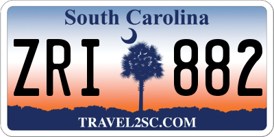 SC license plate ZRI882