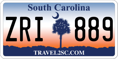 SC license plate ZRI889