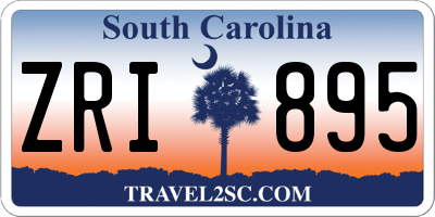 SC license plate ZRI895