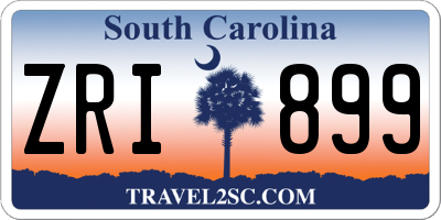 SC license plate ZRI899