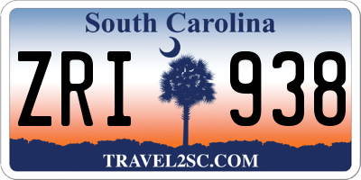 SC license plate ZRI938