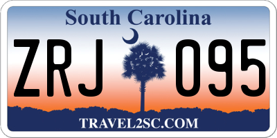 SC license plate ZRJ095