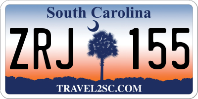 SC license plate ZRJ155