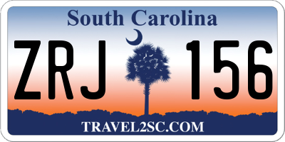 SC license plate ZRJ156