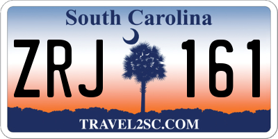 SC license plate ZRJ161