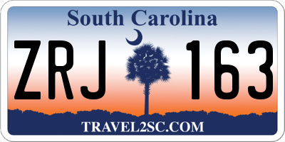 SC license plate ZRJ163