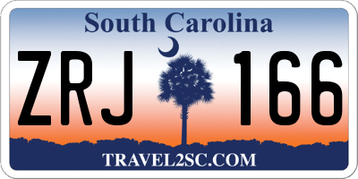 SC license plate ZRJ166