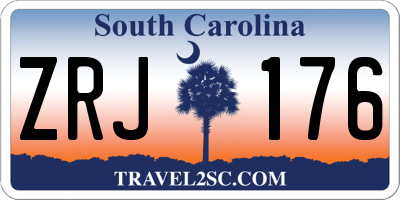 SC license plate ZRJ176