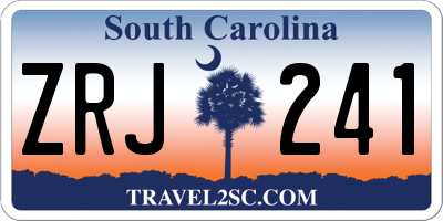 SC license plate ZRJ241