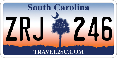 SC license plate ZRJ246