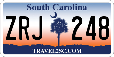 SC license plate ZRJ248