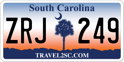 SC license plate ZRJ249