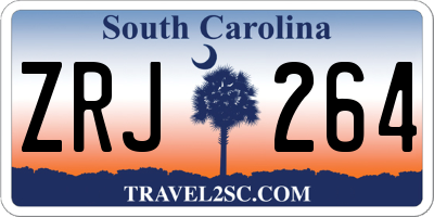 SC license plate ZRJ264