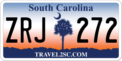 SC license plate ZRJ272