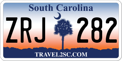 SC license plate ZRJ282
