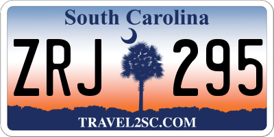 SC license plate ZRJ295