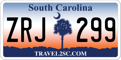 SC license plate ZRJ299