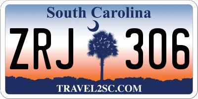 SC license plate ZRJ306