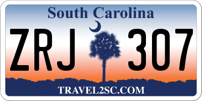 SC license plate ZRJ307