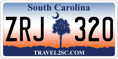 SC license plate ZRJ320