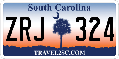SC license plate ZRJ324