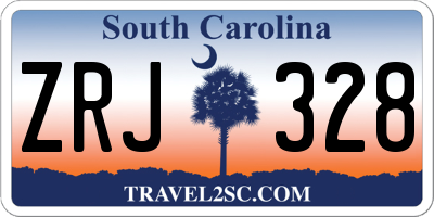 SC license plate ZRJ328
