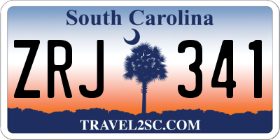 SC license plate ZRJ341