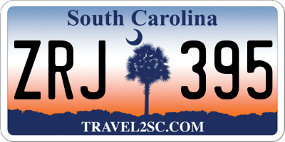 SC license plate ZRJ395