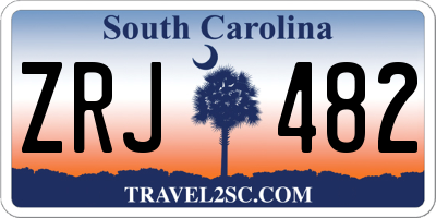 SC license plate ZRJ482