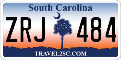 SC license plate ZRJ484