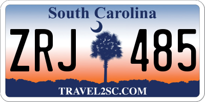 SC license plate ZRJ485