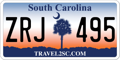 SC license plate ZRJ495