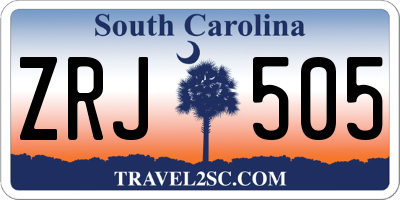 SC license plate ZRJ505