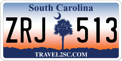 SC license plate ZRJ513