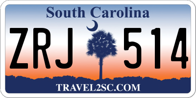 SC license plate ZRJ514