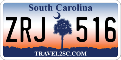 SC license plate ZRJ516