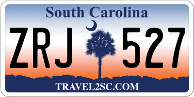 SC license plate ZRJ527