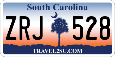 SC license plate ZRJ528