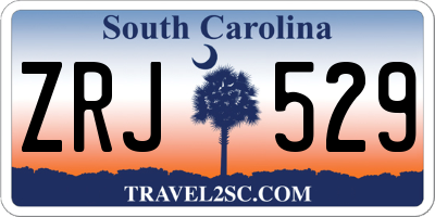 SC license plate ZRJ529