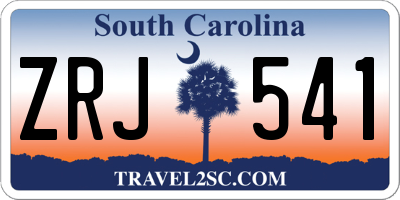 SC license plate ZRJ541