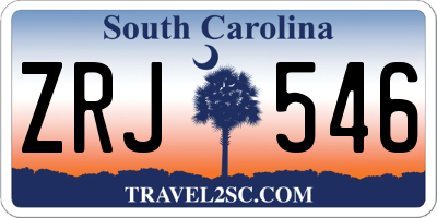 SC license plate ZRJ546