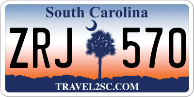 SC license plate ZRJ570