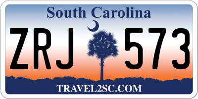 SC license plate ZRJ573