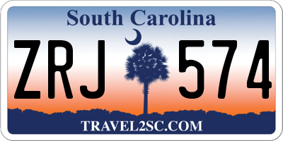 SC license plate ZRJ574