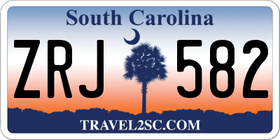 SC license plate ZRJ582