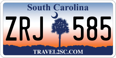 SC license plate ZRJ585