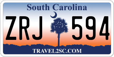 SC license plate ZRJ594