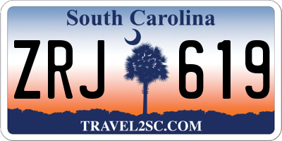 SC license plate ZRJ619