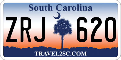 SC license plate ZRJ620